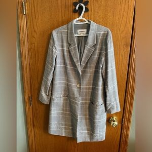BB Dakota Plaid Blazer Coat